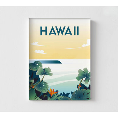 Framed Hawaiian Wall Art, Hawaii Poster Print, Tropical Wall Decor, Framed Beach Decor, Oversized Wall Art, Framed Wall Art,Large Wall Art