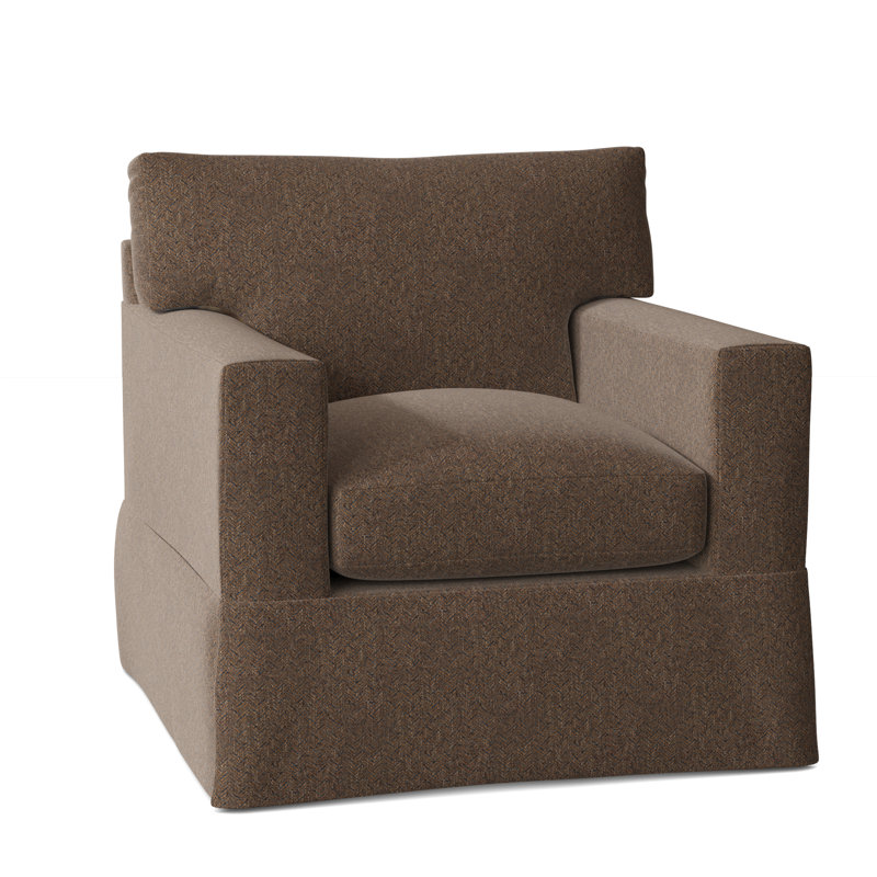 Fauteuil à housse large 37 po McCall, Moka Boulderdash