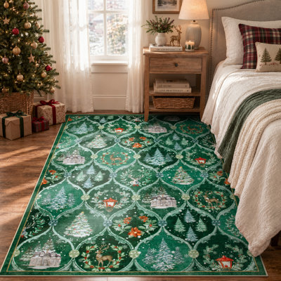Tapis de Noël antidérapant de Noël