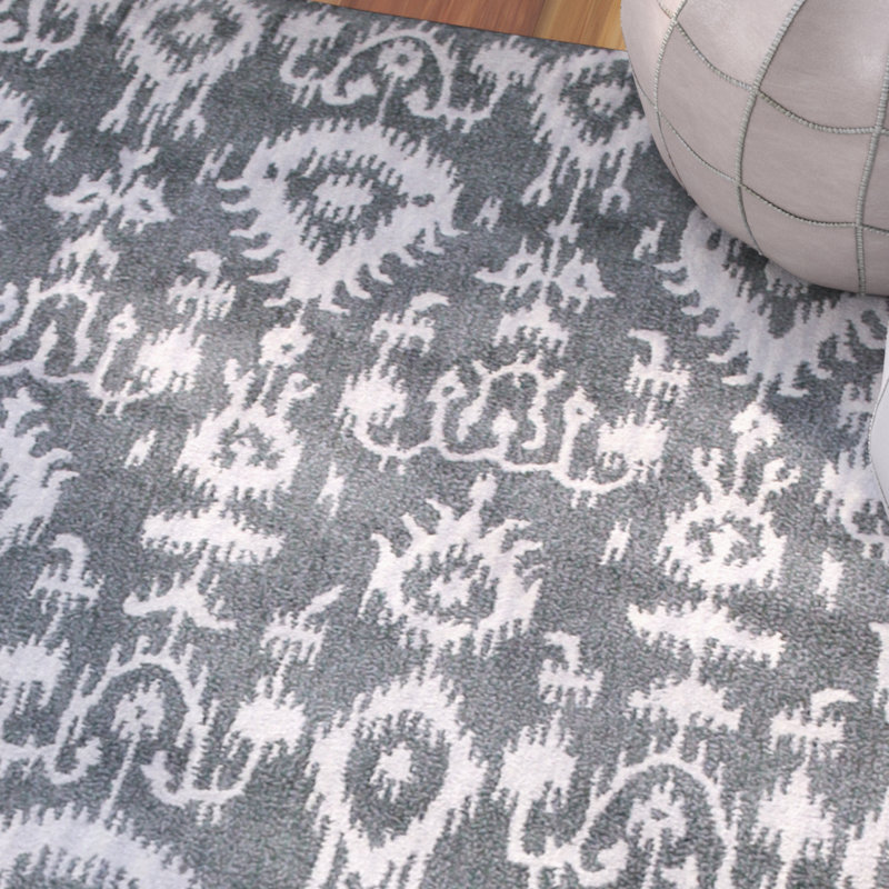 Durrant Wool Abstract Indoor Rug, Rectangle 5' x 8'