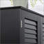 Grande armoire de rangement étroite pour salle de bain avec portes et tablette réglable