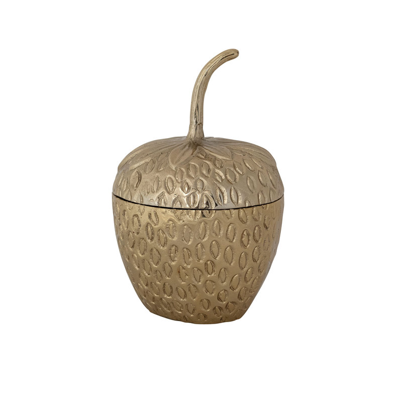 Cast Aluminum Strawberry-Shaped Ice Bucket