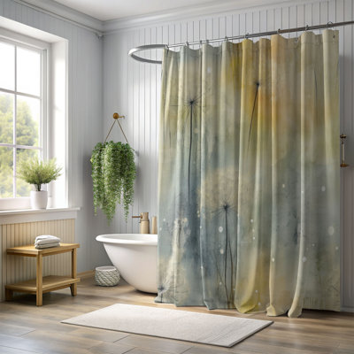 Dandelion Charm - Rideau de douche Premium