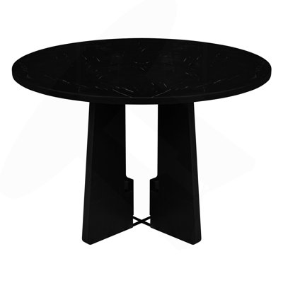 Table de salle à manger ronde pour 4 personnes, table de salle à manger de cuisine moderne, table de salle à manger ronde de 43 pouces pour le salon de la cuisine