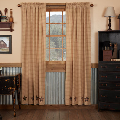 Authier 100% Cotton Room Darkening Curtain Panel Pair
