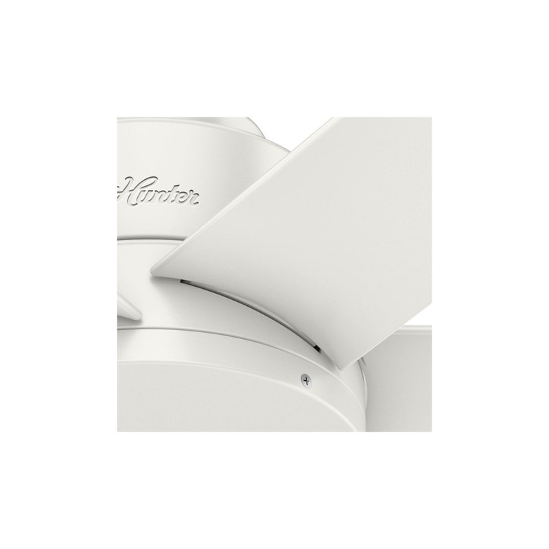 112cm Ceiling Fan with Light Kit, Fresh White, Fresh White