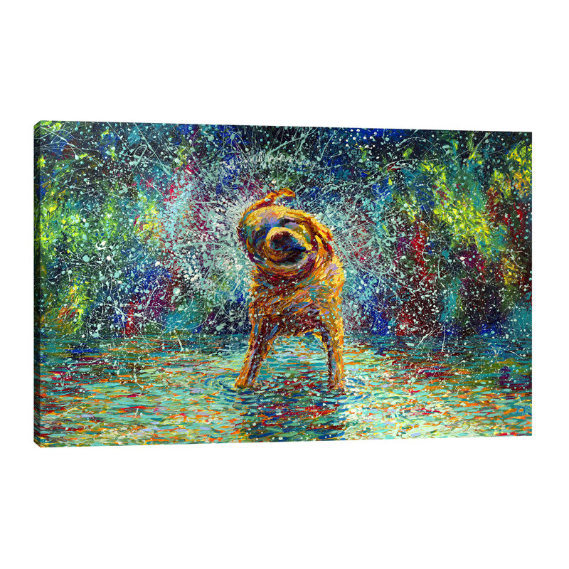 Shakin Jake by Iris Scott - Wrapped Canvas Print, 40.64cm H x 60.96cm W