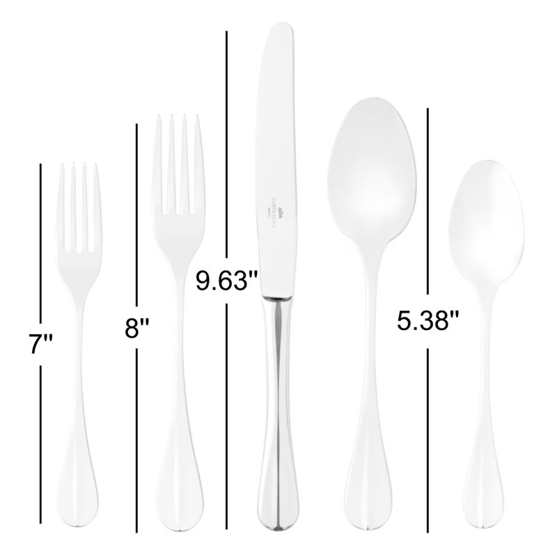 Costa Nova Nau Stainless Steel Flatware Set, Silver