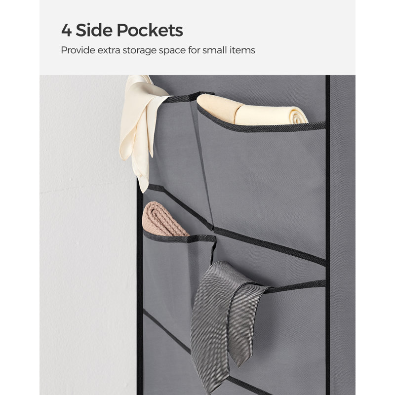 Guban 130cm Portable Wardrobe, Grey