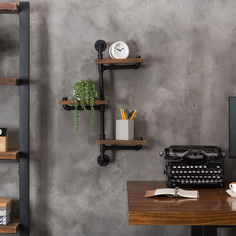 Tavernier 3 Piece Pine Solid Wood Accent Shelf