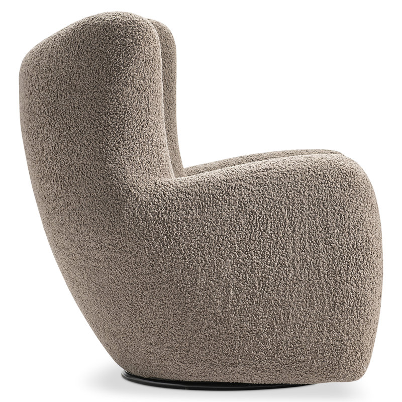 Silvi Swivel Balloon Chair, Brown