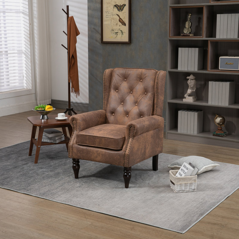 Fauteuil d'appoint, fauteuil de salon, fauteuil de chambre à coucher, fauteuil club de 29,33 po de largeur Dawnica