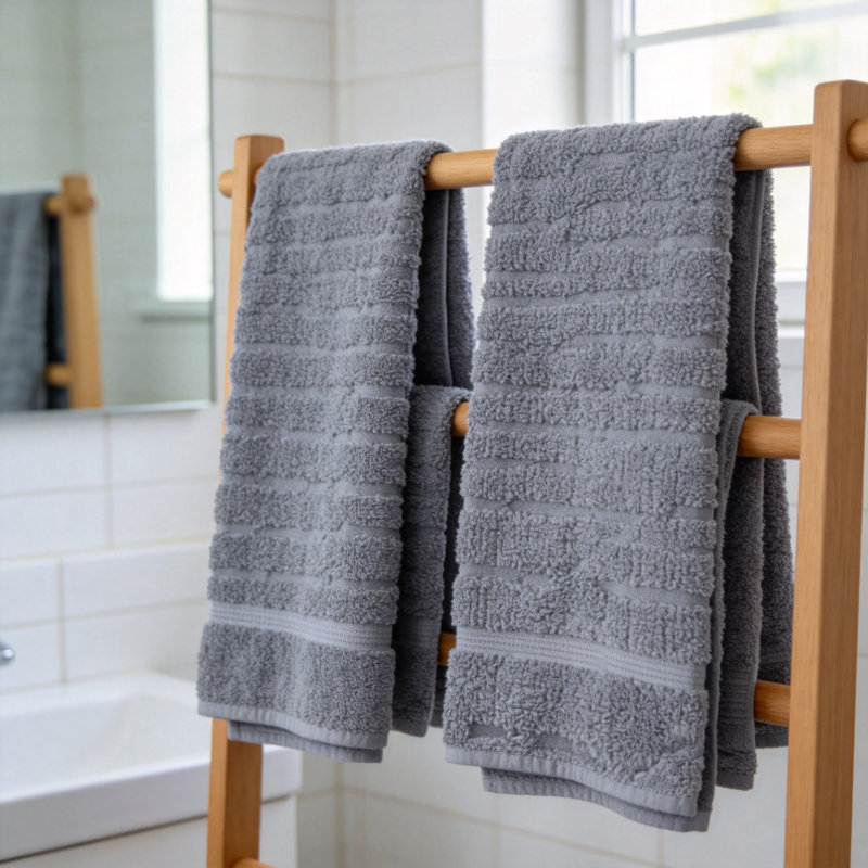 100% Cotton Luxury Towel Set, 600 GSM Ultra Plush Towels,6 Piece (Blue), Blue