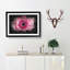 Layers Of A Pink Gerbera Paint Splash - Picture Frame Graphic Art-56865796-56865804