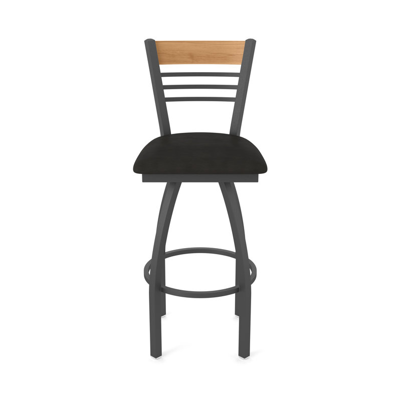 Tabouret tournant 880 Eleanor, Étain, Off Black, Très grand (assise de 36 po de hauteur)
