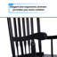Chaise berçante d'extérieur en bois massif Aung-102529119