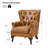 Ansumana 31.5" W Genuine Leather Wingback Armchair with Nailhead Trim-111352297