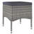  Garden Bistro Set Grey Poly Rattan Compact Removable Covers-245917405