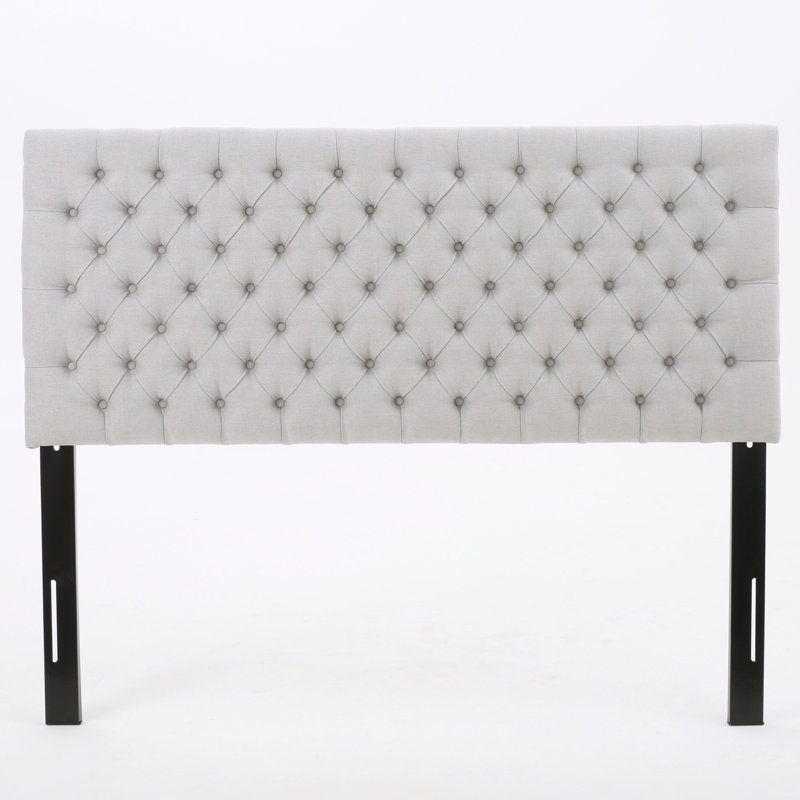 Bed Frame With Headboard, Gray