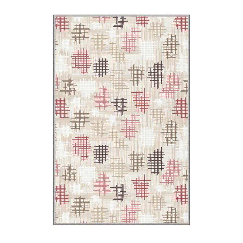 Premium Hall Carpet, 2.6 x 6.6 Feet, 100% Polyester, 0.3 in Pile Height | Antibacterial, Non-Slip Underside, Machine Washable | 3D Digital Print Design, Durable & Stylish for Entryways, Living Rooms & More