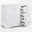 Meuble-lavabo simple 36 po avec plateau en céramique-387090151