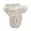 Pot à fleurs sable et ciment Nautilus avec finition texturée beige