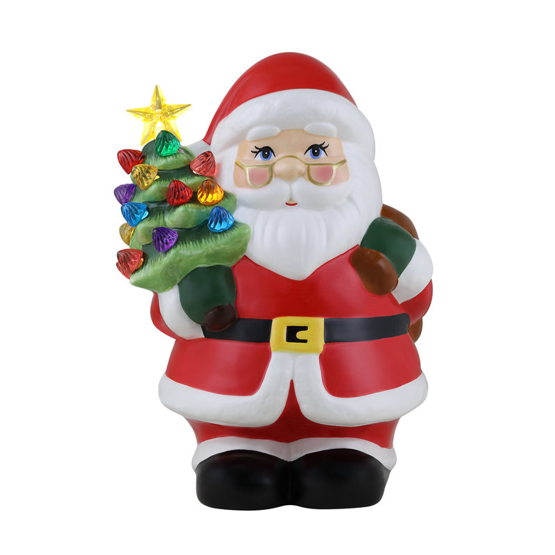 Père Noël en céramique 9 po Nostalgic
