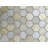 Crema Marfil Hexagon 2" Multi-Finished Marble Mosaic 12"x12" Floor and Wall Tile-134619110
