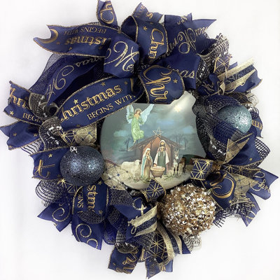 Couronne en maille 18 po