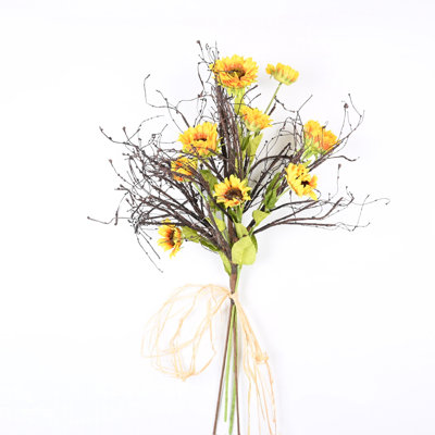 Artificial Sunflower Arrangement with Long Stem for Vase Fill