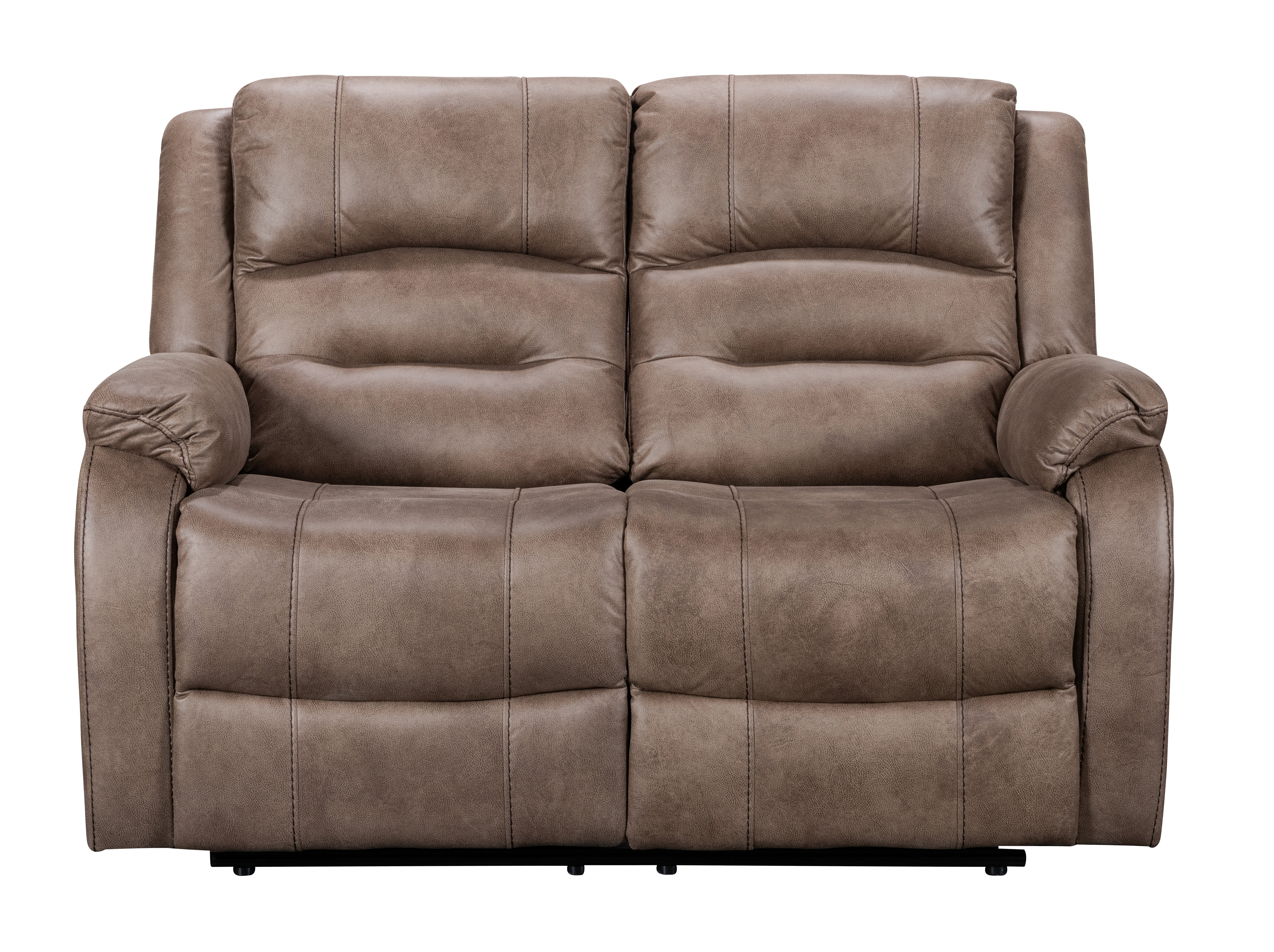 Red Barrel Studio LARISSA RECLINER LOVESEAT IN PALOMINO CARAMEL BROWN ...
