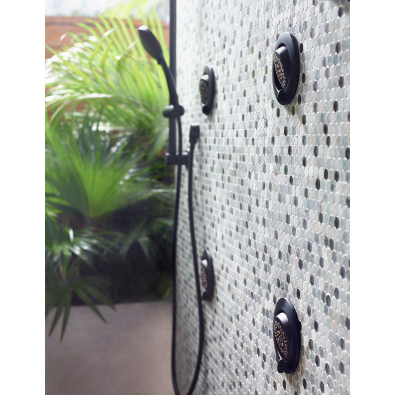 Mosaic Multi Function Adjustable Shower Head, Matte Black