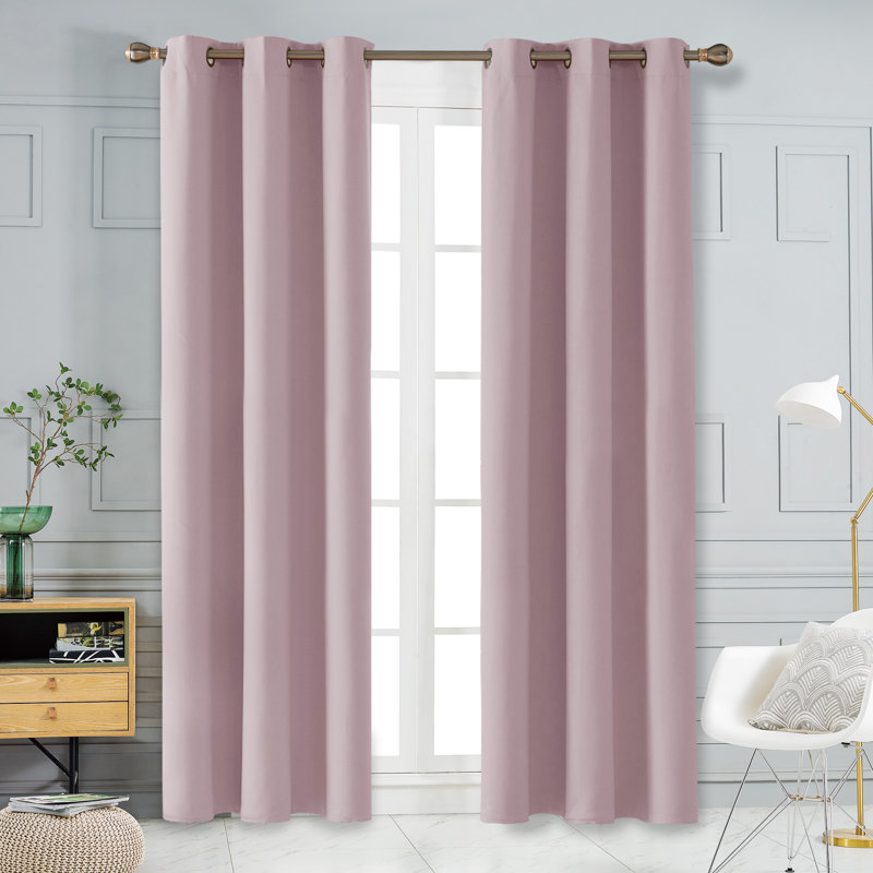 Lionel Room Darkening Curtain Single Panel, Lavender, 42" W x 63" L