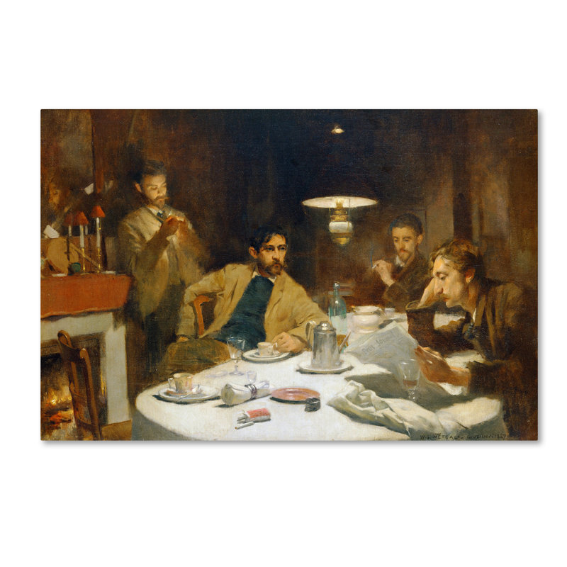 « the ten centime déjeuner », reproduction sur toile tendue, H 12 po x l 19 po
