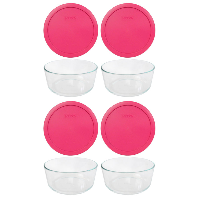 4 Cup Food Storage Container, Fushsia Pink