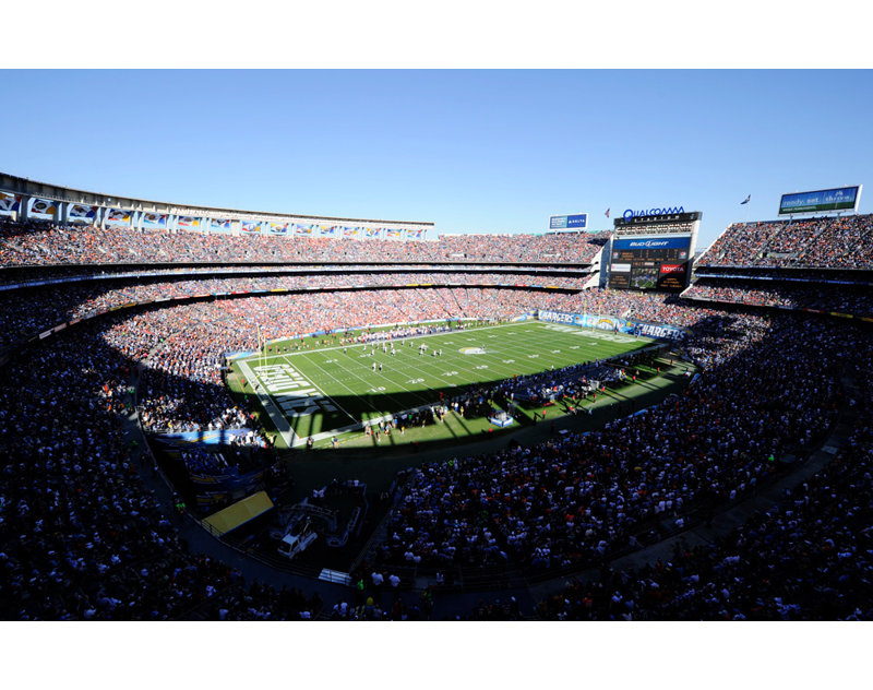 Qualcomm Stadium, 15" H x 24" W