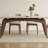 Modern White Oak Slate Dining Table Set-102527670