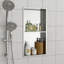 Double tablette 13 "x 25" en acier inoxydable pour niche de douche, nickel brossé-1860333740