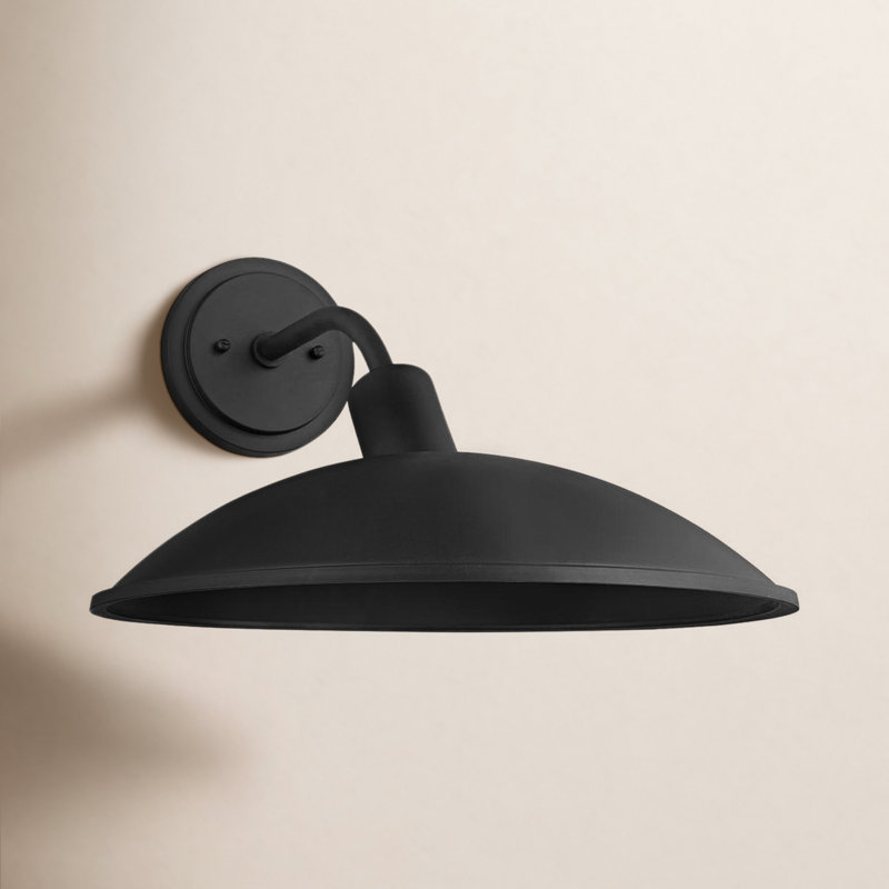 Bourke Wall Light, Textured Black, 10.75" H x 15.5" W x 19.5" D