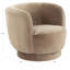 Fauteuil pivotant en velours Mariette-1697604222