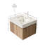 Meuble-lavabo moderne (doit inclure le meuble-lavabo et le lavabo) avec rangement