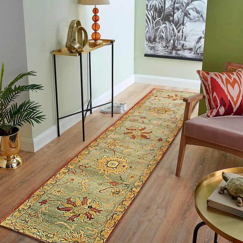 Oriental Area Rug in Olive