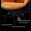 Fauteuil de direction ergonomique avec dossier inclinable-101335278