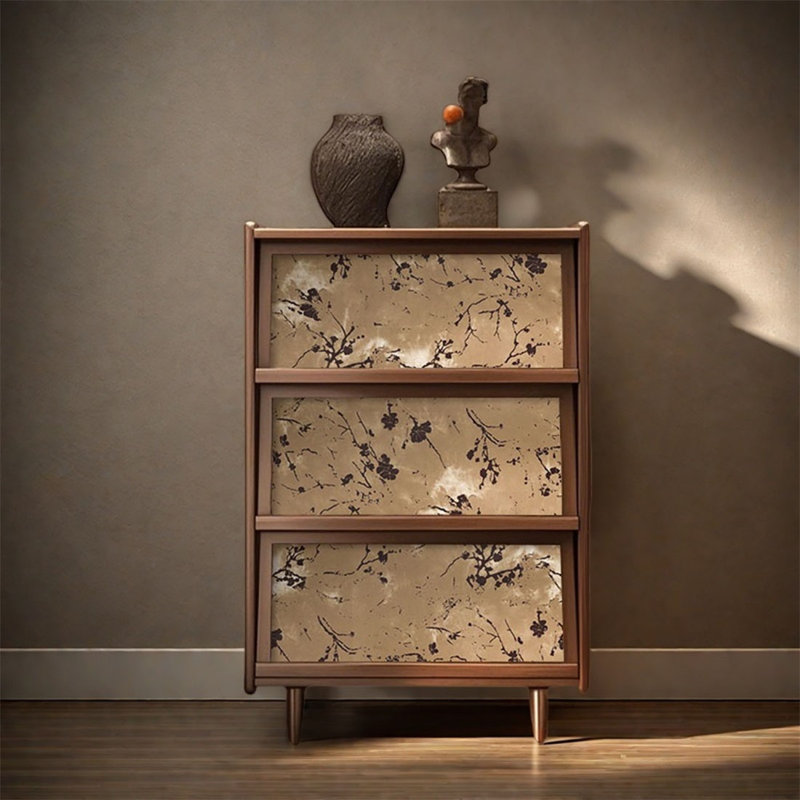 Modern Three Door Pine Storage Cabinet
