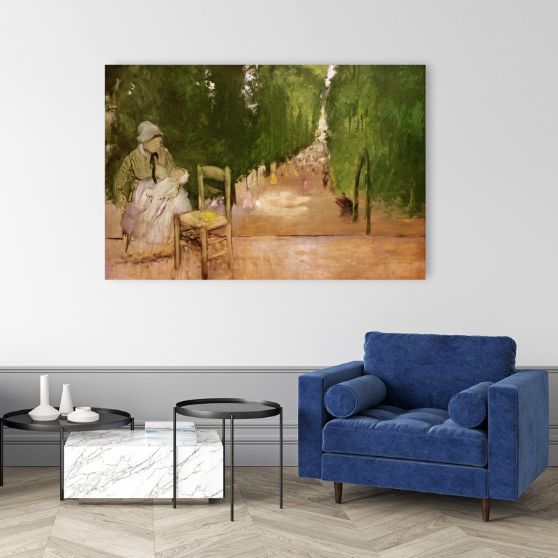 In The Jardin Du Luxeumbourg Abstract Contemporary Tree Wall Art Print, 101.6cm H x 152.4cm W