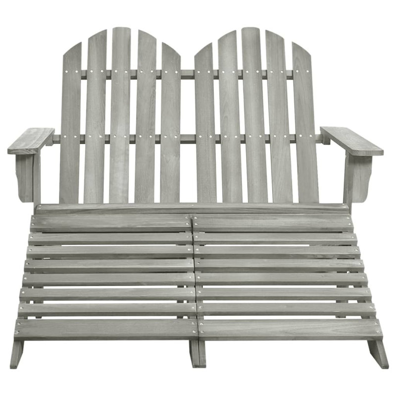 Buruk Fir Outdoor Adirondack Chair, Gray