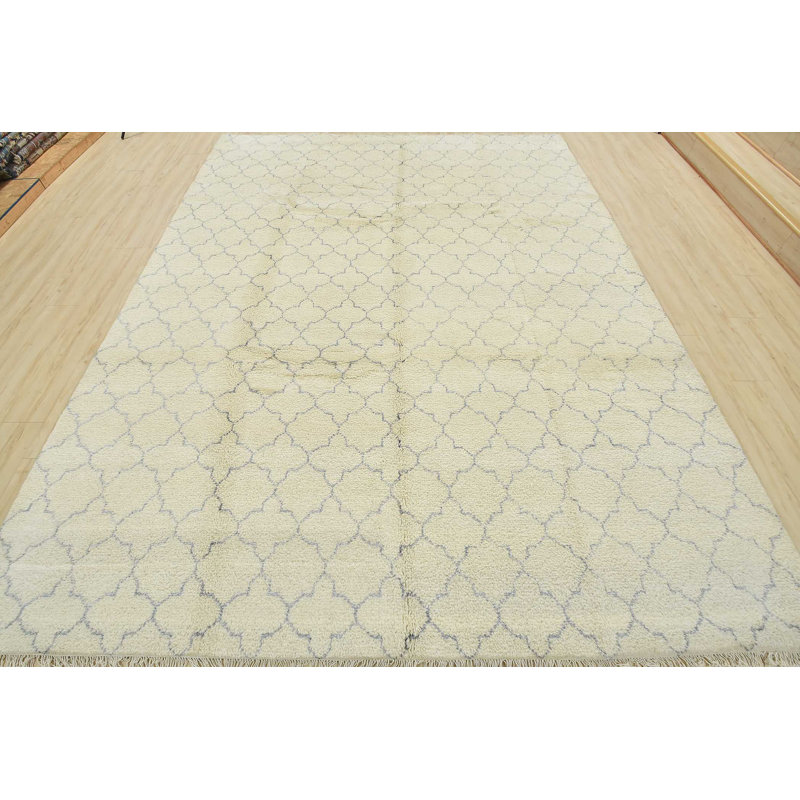 Hand Knotted Wool Geometric Indoor Rug