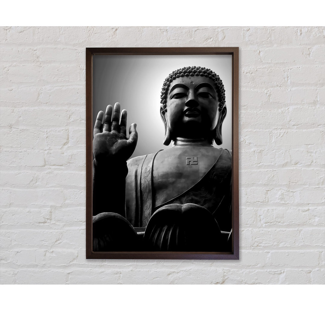 N Buddha Statue - Einzelner Bilderrahmen Kunstdrucke auf Leinwand