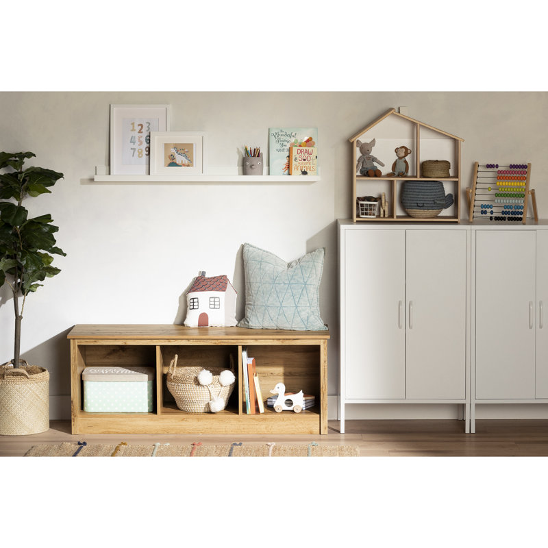 Banc de rangement Toza, Brun