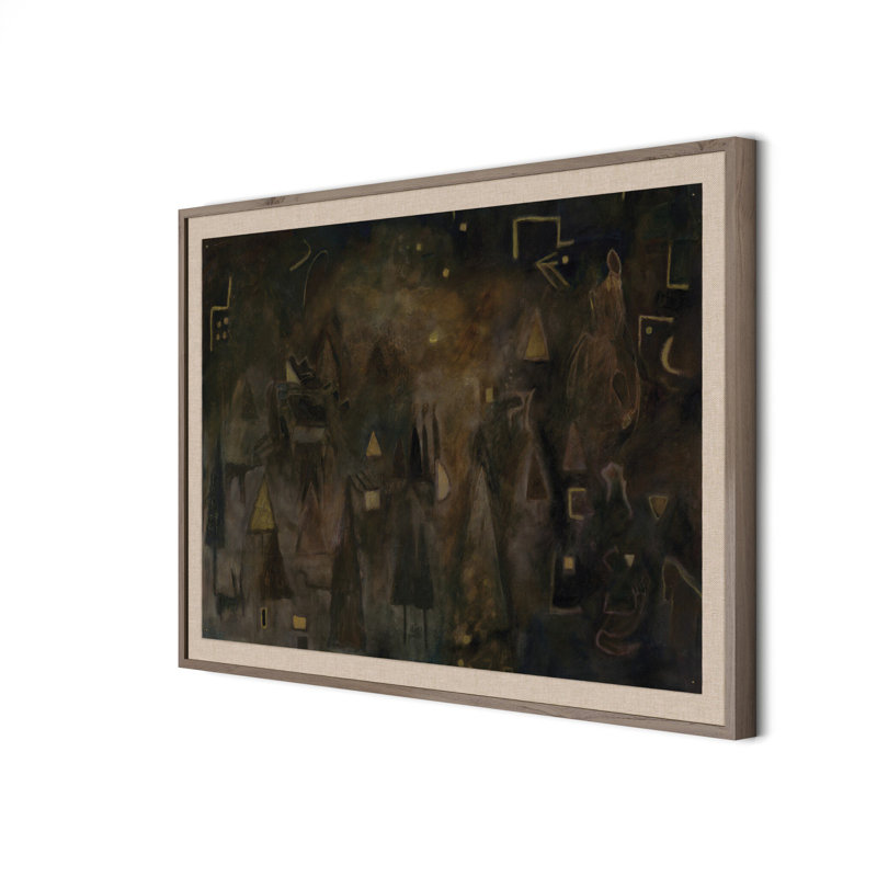 Cave Painting by Jess Engle (New), 30" H x 40" W, Black Maple